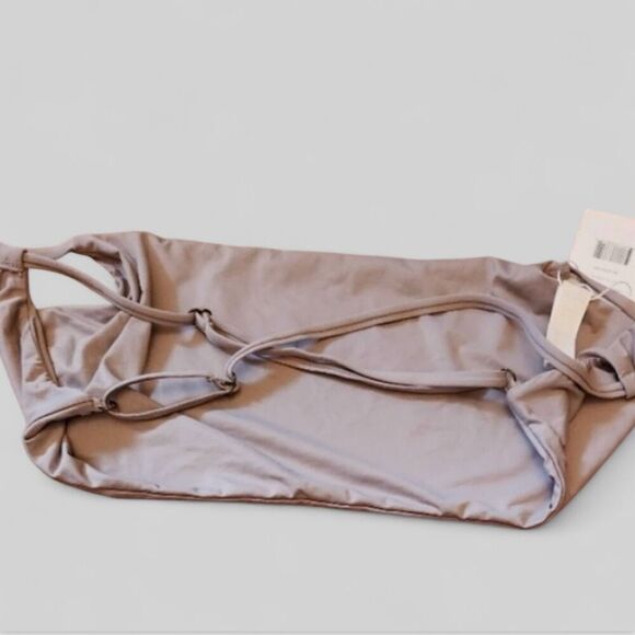 Andie Swim The Jetties Swim Bikini Top in Stone  Size XS NWT Bathing Suit Top - Picture 3 of 7